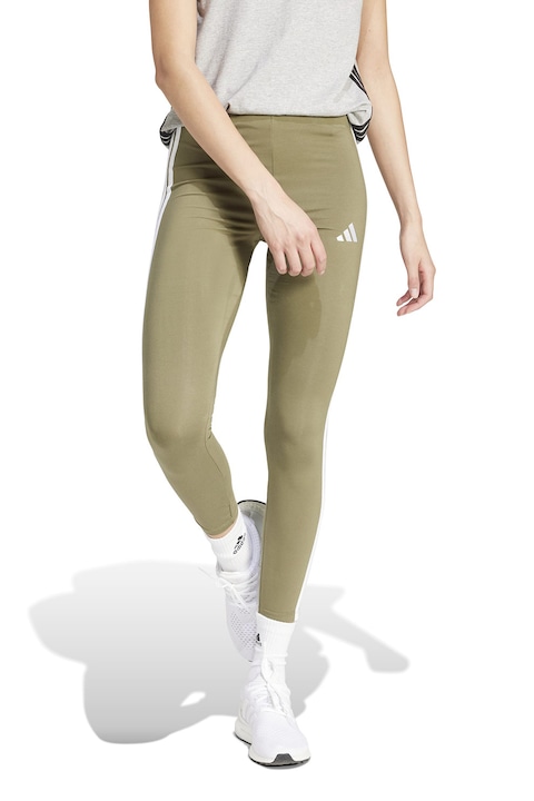 adidas Sportswear, Colanti cu imprimeu logo, Alb/Galben mustar