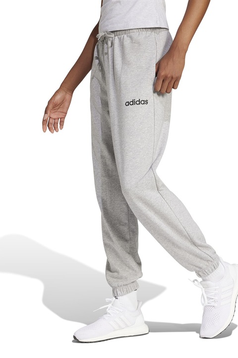 adidas Sportswear, Pantaloni de trening cu croiala relaxed-fit cu buzunare, Negru/Gri deschis