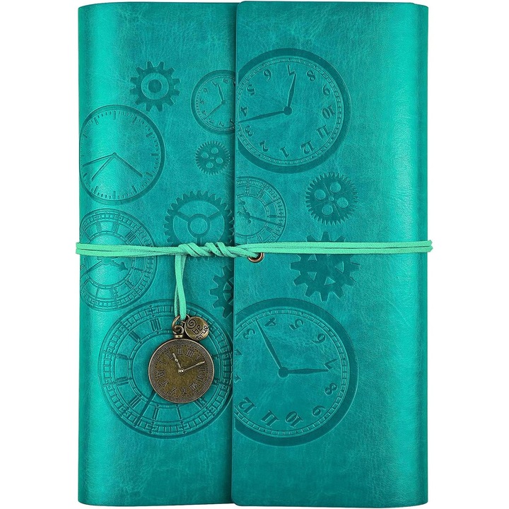 Jurnal spiralat, scriere vintage, caiet de calatorie, jurnal cu spirala, cadou pentru barbati si femei, retro clasic