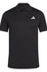 adidas Performance, Тениска за тенис Free Lift с яка, Избеляло черно/Бял