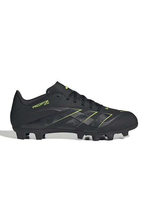 adidas Performance, Pantofi cu crampoane, pentru fotbal Predator League, Negru/Verde electric