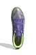 adidas Performance, Pantofi pentru fotbal F50 Club Turf, Violet, Verde electric, 9.5