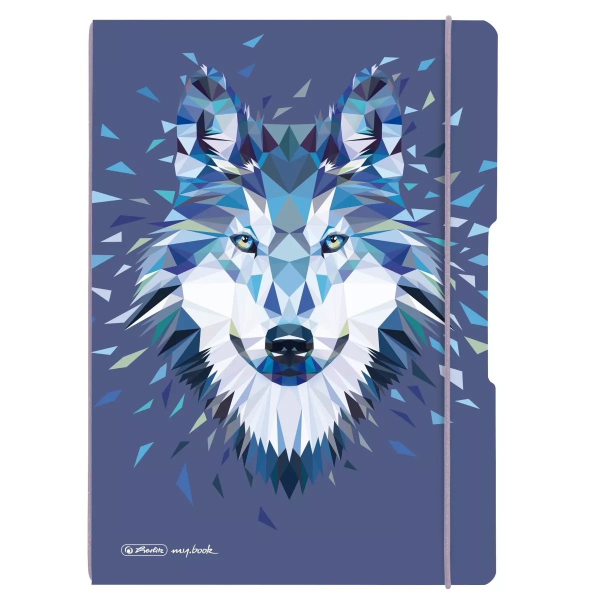 Caiet My.Book Flex Herlitz A4 2X40 File, Hartie 80G/Mp, Velin, Motiv Wild Animals Wolf
