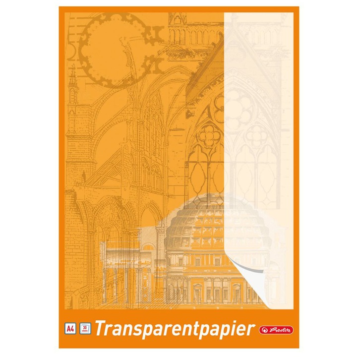 Herlitz pauszpapír készlet, 30 lapos , A4, 65 gramm/nm