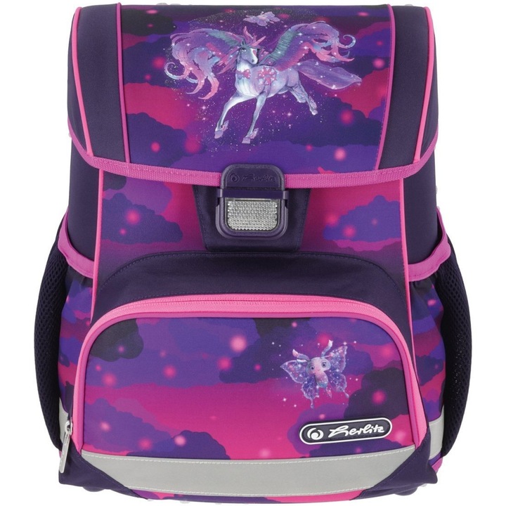 Ghiozdan Neechipat Herlitz, Loop, Dimensiune 37 X 31 X 22 Cm, Motiv Magic Unicorn