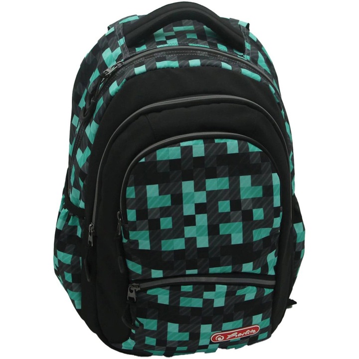 Rucsac Herlitz, ZiPPer Pro, Dimensiune 43 X 29 X 22 Cm, Motiv Pixel