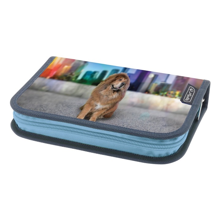 Несесер Herlitz, Оборудван с 26 части, 1 капак, Размер 13,5 x 19,5 x 3,5 см, Мотив Phantom Blue