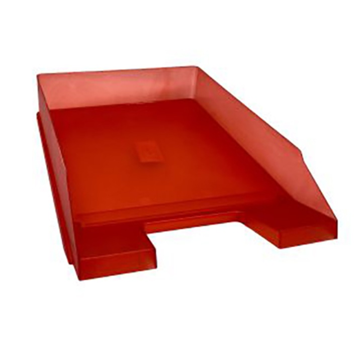 Herlitz levelezőtálca, A4 - C4 Classic, Áttetsző piros