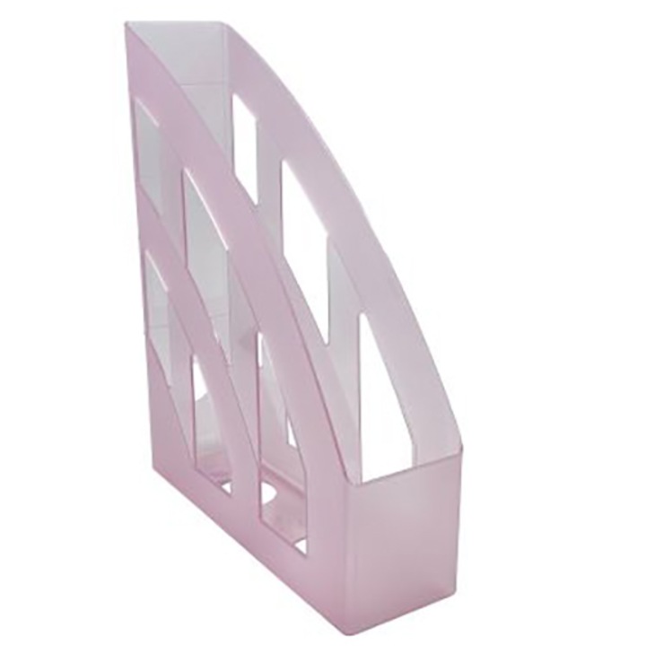 Suport Dosare Herlitz, A4, Plastic, Culoare Fuchsia Translucid