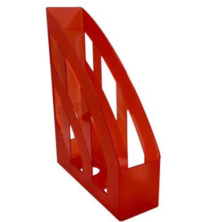 Suport Dosare Herlitz, A4, Plastic, Culoare Rosu Translucid