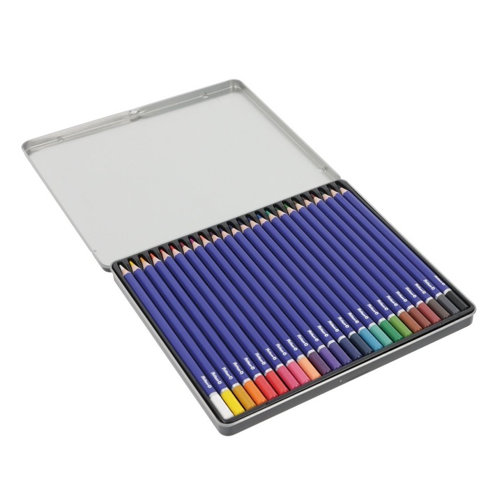 Creioane Pelikan, Colorate Premium, 24 Culori, In Cutie Metalica