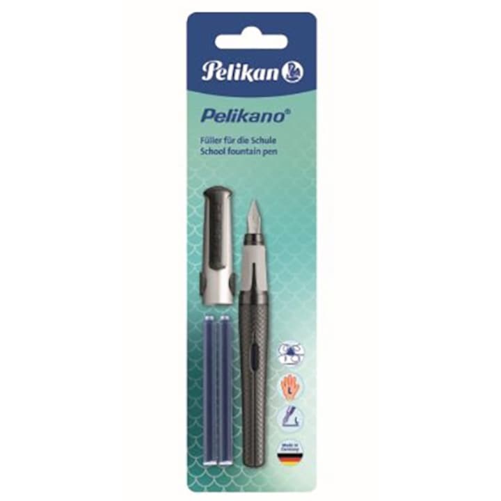 Stilou Pelikan, Pelikano Dark Legend, Penita L, Grip Ergonomic, Pentru Stangaci, Nu Include Patron De Cerneala, Vrac