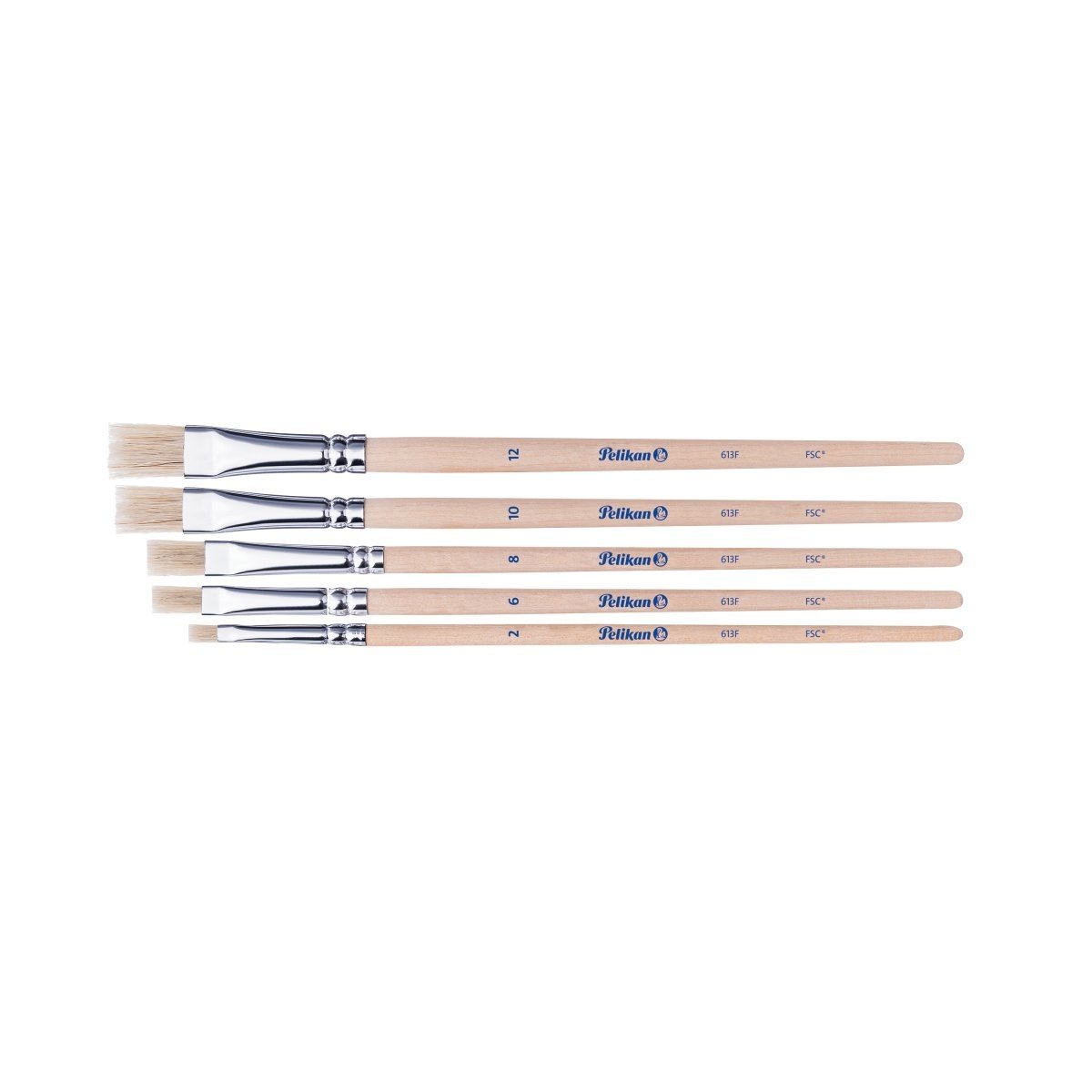 Set 5 Pensule Starter (Seria 613F: 2, 4, 8, 10, 12), Prezentare Pe Blister