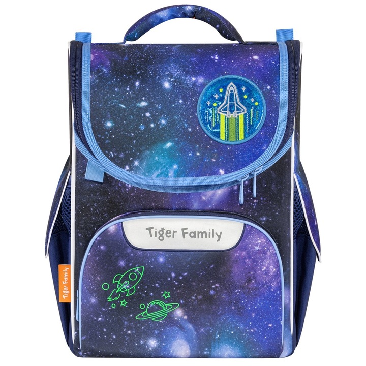 Ghiozdan Tiger, Neechipat Nature Quest, Dimensiune 35 X 31 X 19 Cm, Motiv Super Galaxy