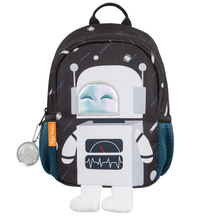 Ghiozdan Tiger, Mini Dear Friends, Dimensiune 26 X 20 X 15 Cm, Motiv Robot Mr White