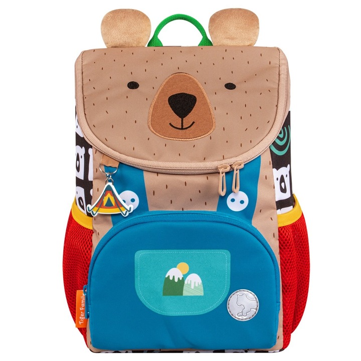 Ghiozdan Tiger, Mini Little Travelers Plus, Dimensiune 33 X 26 X 16 Cm, Motiv Big Bear