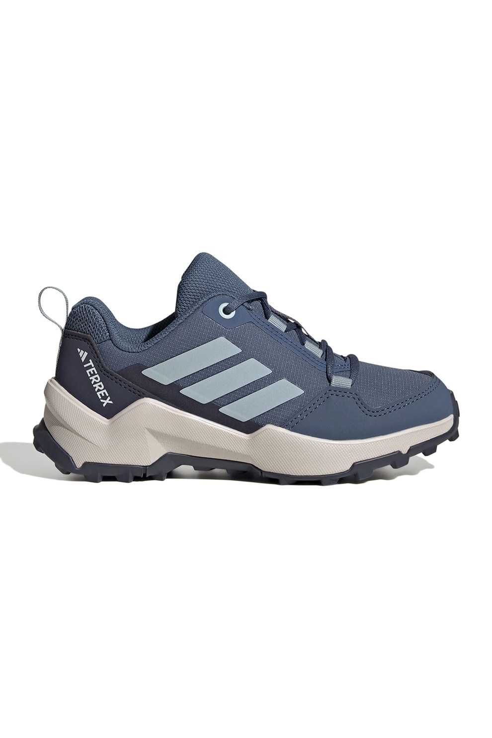 adidas Performance, Pantofi Terrex AX4R cu garnituri din material sintetic, pentru drumetii, Gri deschis, Albastru prafuit, 29 EU