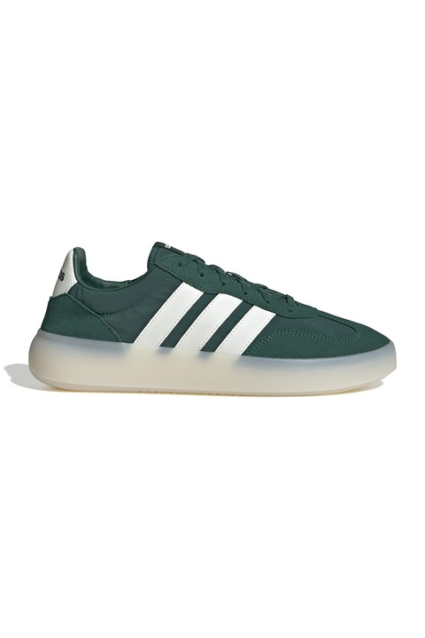 adidas Sportswear, Pantofi sport Barreda Decode cu garnituri din piele intoarsa, Alb optic/Verde aquamarin