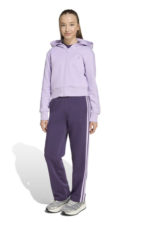 adidas Sportswear, Trening din fleece cu logo, Violet/Lila
