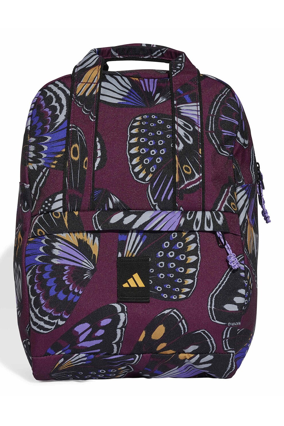 adidas Performance, Rucsac cu model grafic, Visiniu, Negru