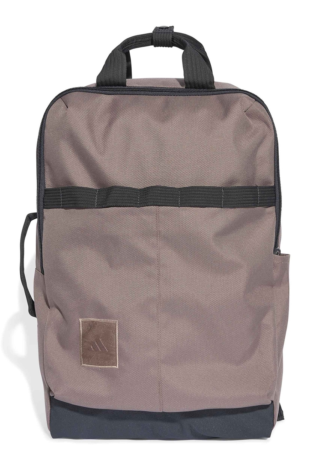 adidas Performance, Rucsac cu fermoar si logo, Maro fango