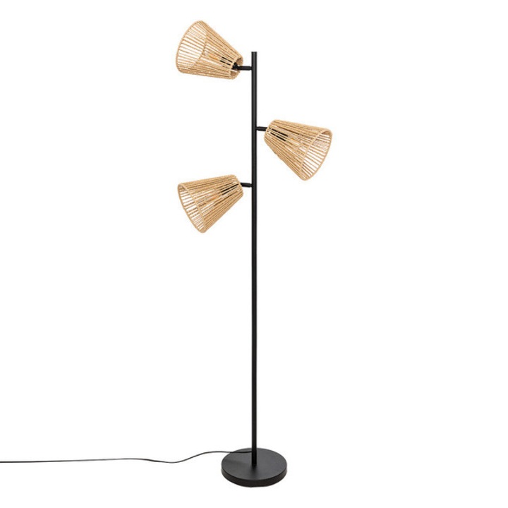 Lampa de podea Giada negru natural inaltime 150 cm