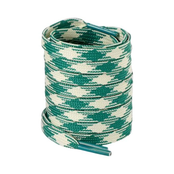 Színes mintás cipőfűző, zöld, 1, 30 cm