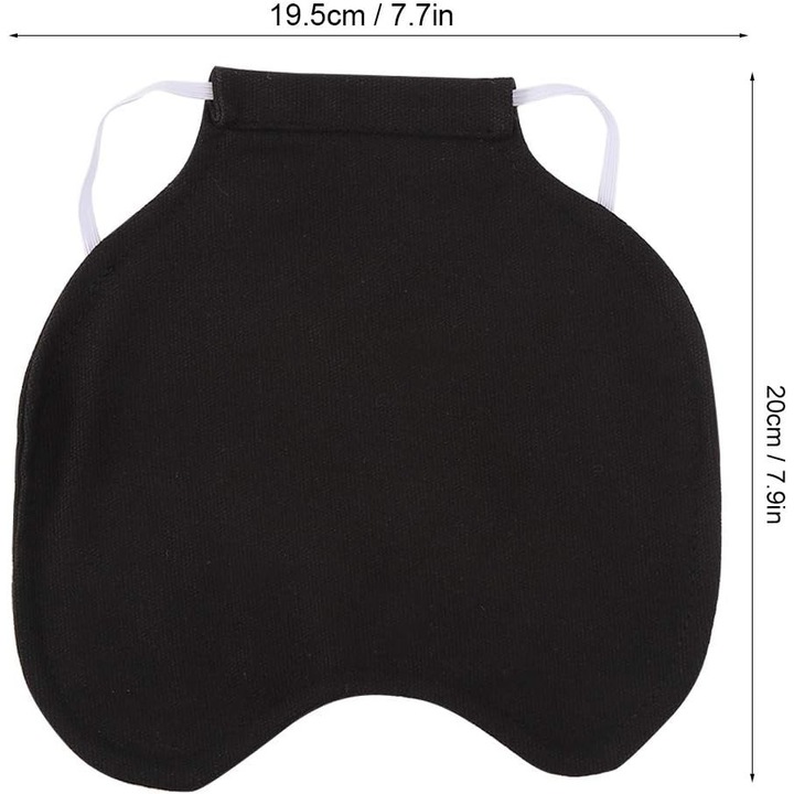 Sort protectie pasari, elastic, negru, 20x19.5cm