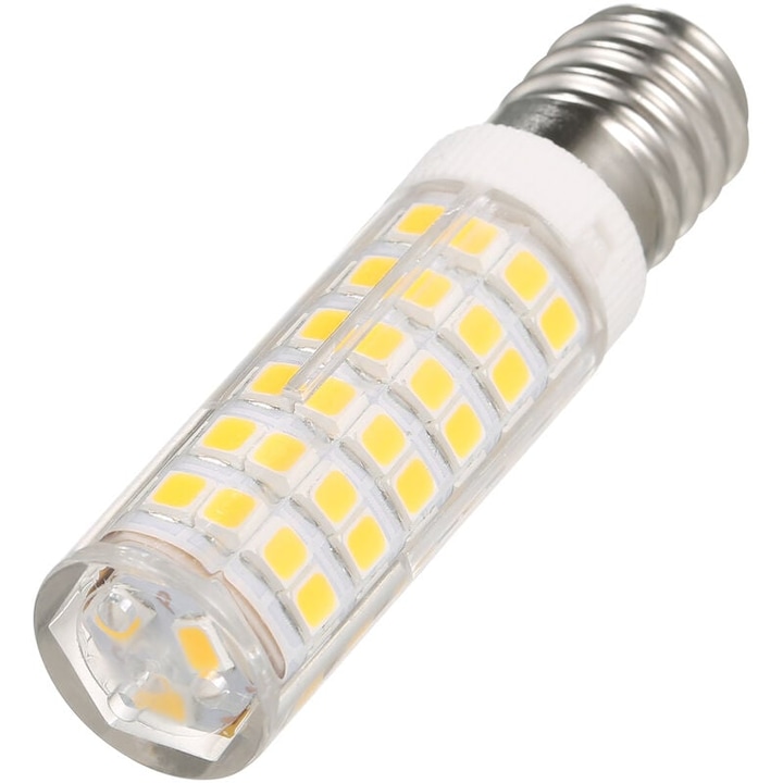 Set 5 becuri LED E14 9W alb cald 3000K pentru frigider/microunde/lampi de birou
