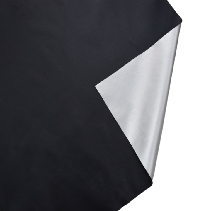 Затъмняваща завеса, 145x100см, черна, със сребърно фолио