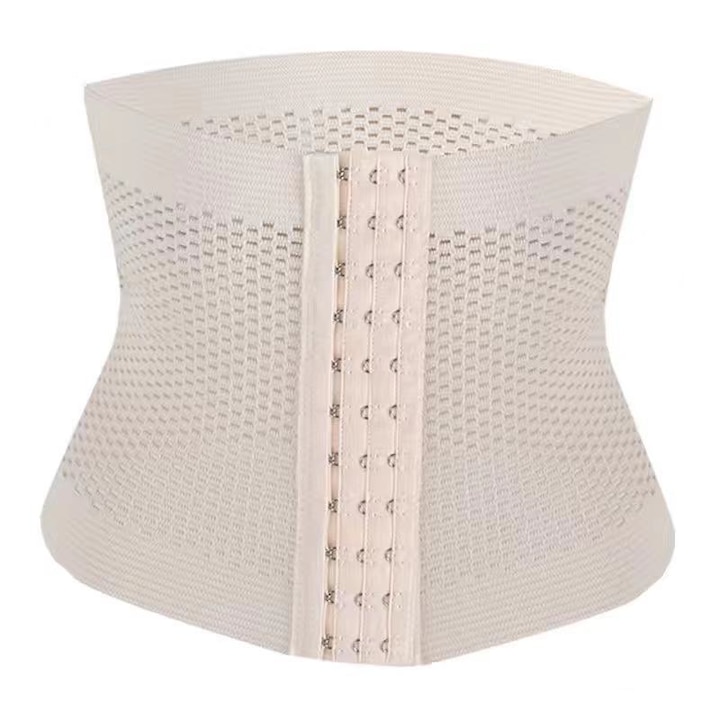 Curea de talie modelatoare, Omelivon Corset, 3 randuri, alb, XL