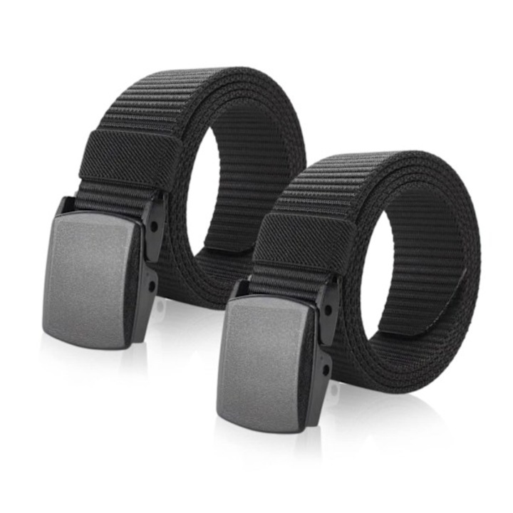Curele barbati, curea din nylon, set de 2 bucati, ajustabil, fara metal, 130 cm
