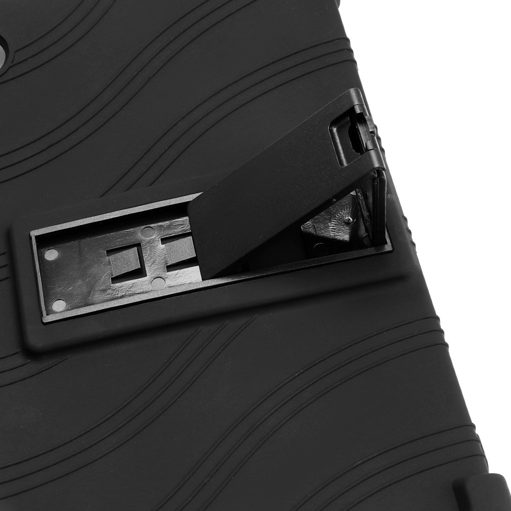 Husa Tableta, Pentru Samsung Tab A9 8.7 inch, Cu Suport Pliabil, Protectie La Socuri, Silicon, Negru
