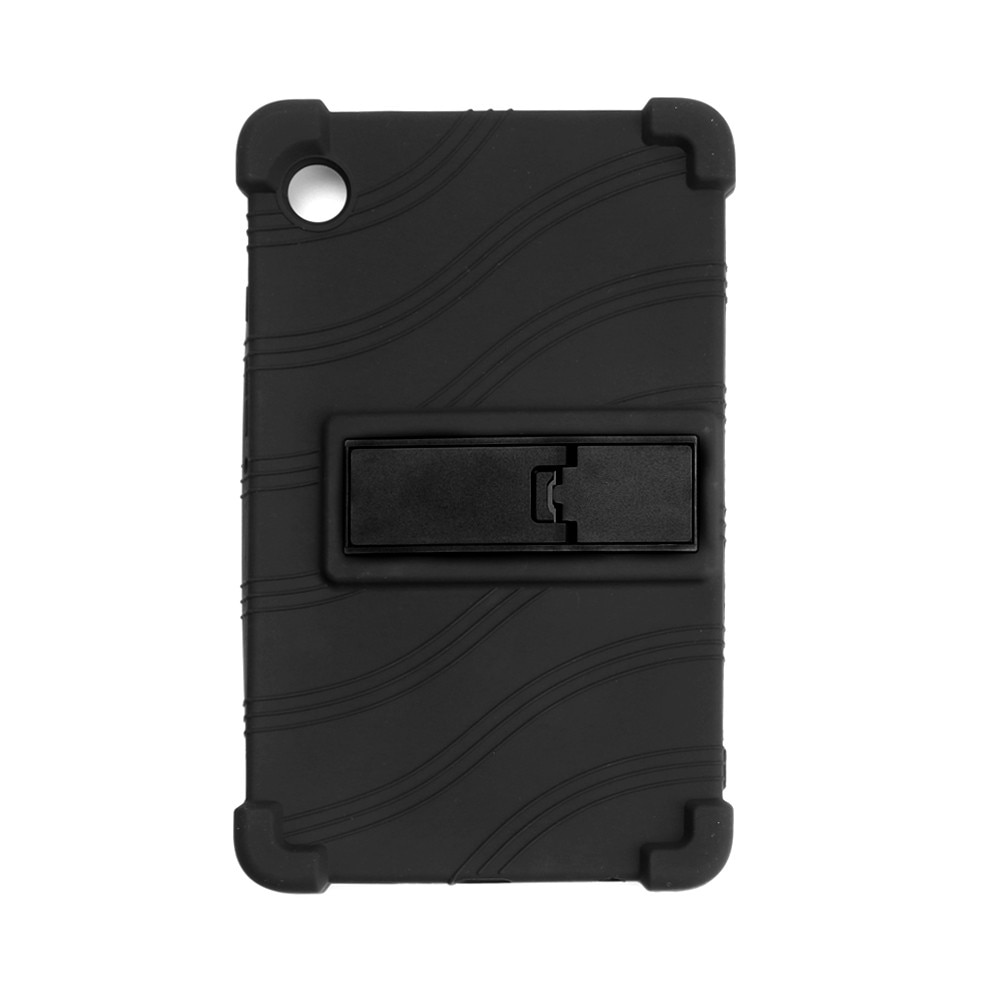Husa Tableta, Pentru Samsung Tab A9 8.7 inch, Cu Suport Pliabil, Protectie La Socuri, Silicon, Negru