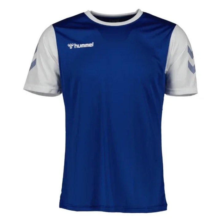 Hummel Match Jersey sportpóló, poliészter, kék-fehér, Kék