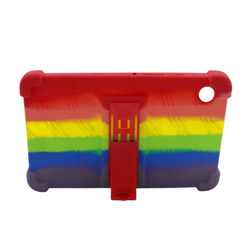 Husa Tableta, Pentru Samsung Tab A9 8.7 inch, Cu Suport Pliabil, Protectie La Socuri, Silicon, Multicolor