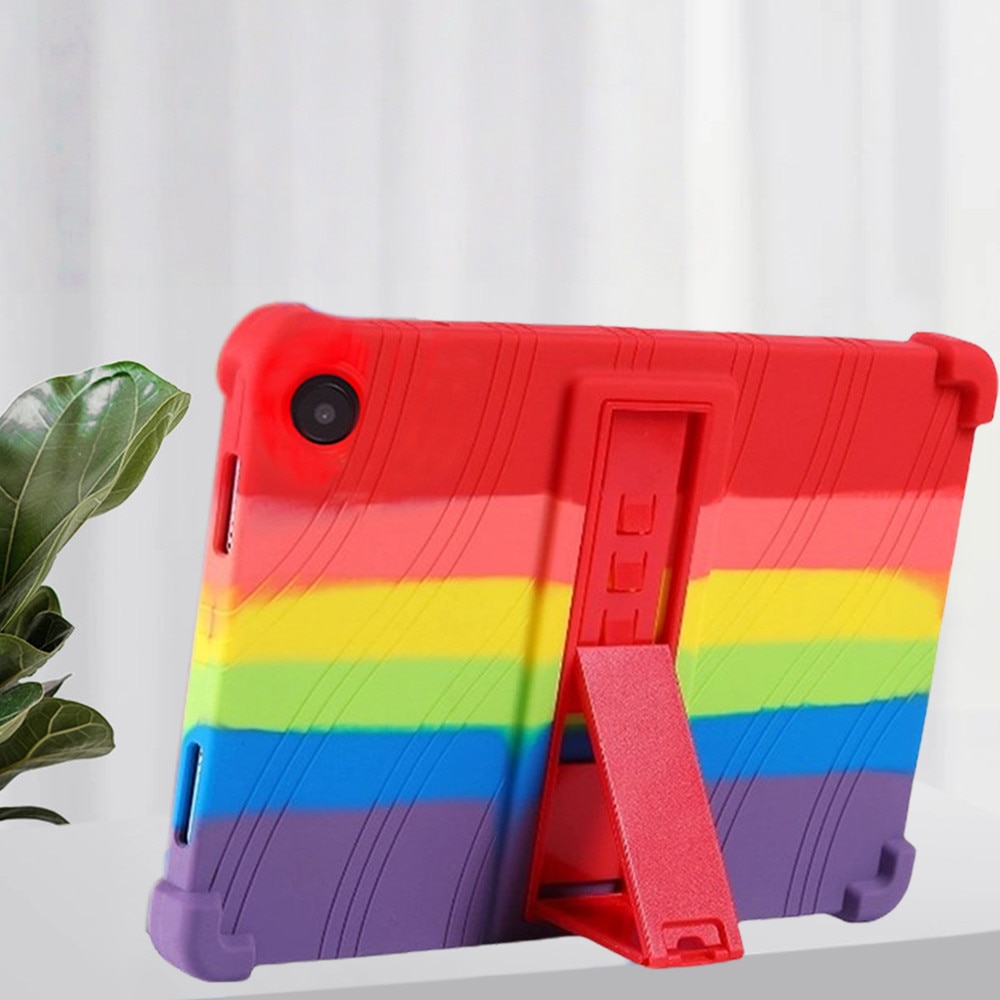 Husa Tableta, Pentru Samsung Tab A9 8.7 inch, Cu Suport Pliabil, Protectie La Socuri, Silicon, Multicolor