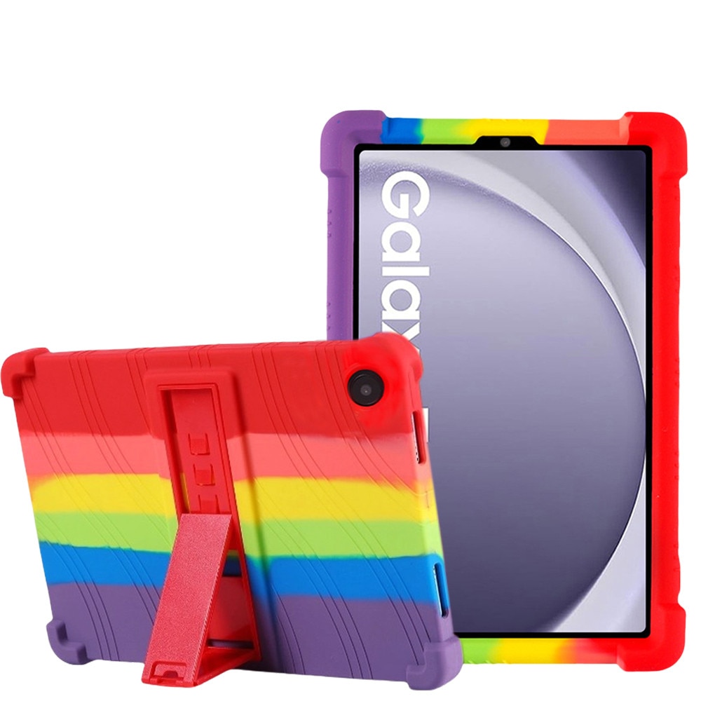 Husa Tableta, Pentru Samsung Tab A9 8.7 inch, Cu Suport Pliabil, Protectie La Socuri, Silicon, Multicolor
