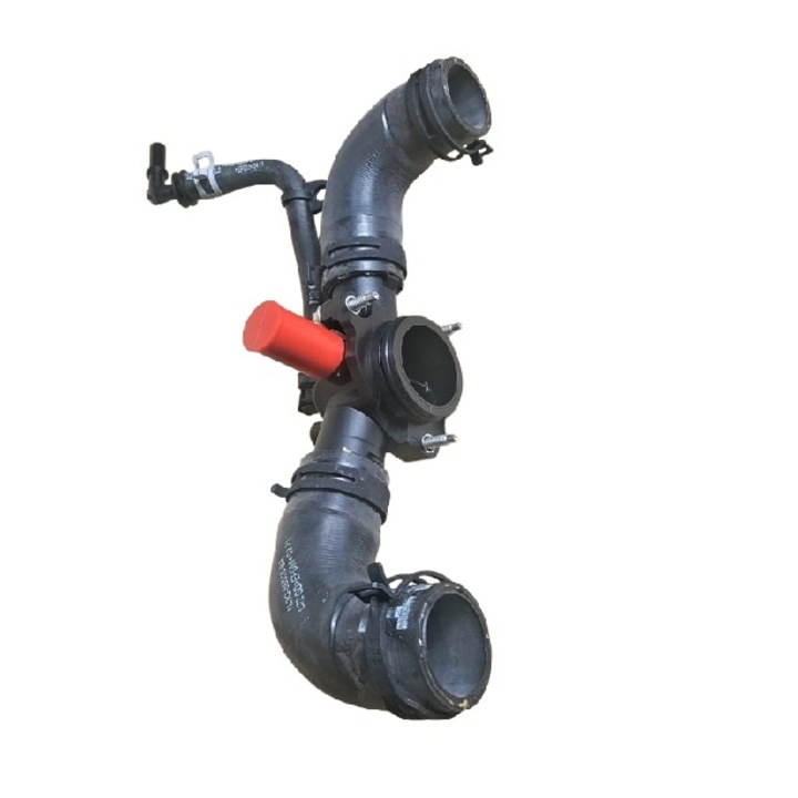 Termosztátház, Land Rover, Range Rover 2013 / Range Rover Sport 2014-hez, Motor 4.4 TDV8, LR036058 CK5Q-8594-AB, Fekete