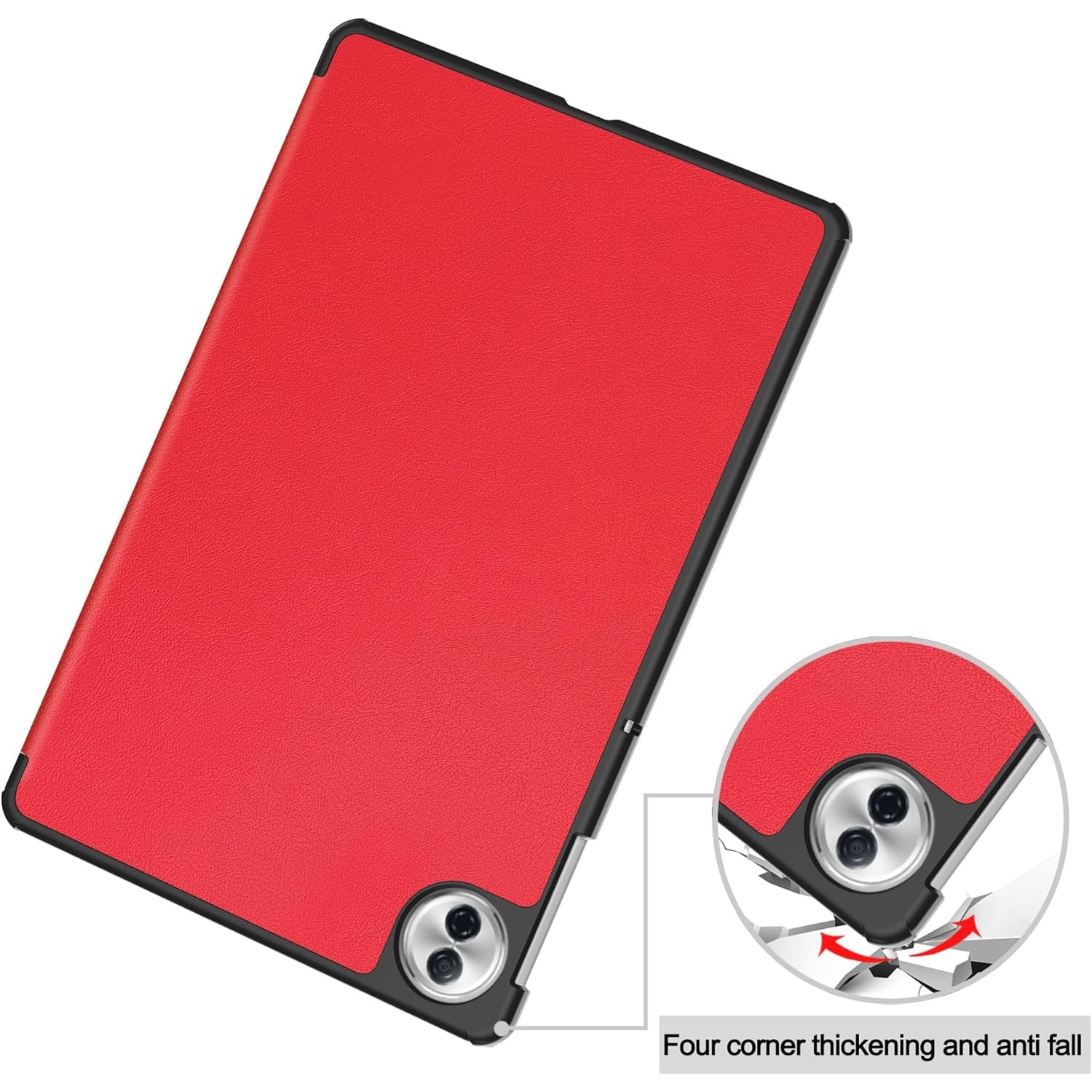 Husa tableta pentru Honor Pad10 12.1"(2025), Auto functie sleep/wake tip stand, Rosu