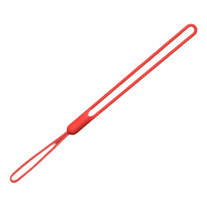 Snur telefon, extensibil, silicon, rosu, 19x26cm