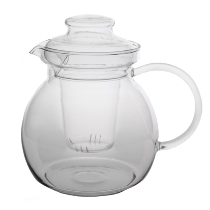 Cana ceai din sticla termorezistenta cu filtru WOL 1, 5l