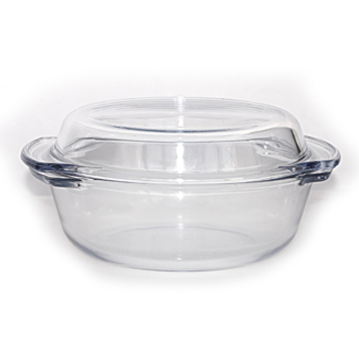 Vas yena cu capac WOL sticla termorezistenta 2, 4l 27x22, 8xh10, 6cm