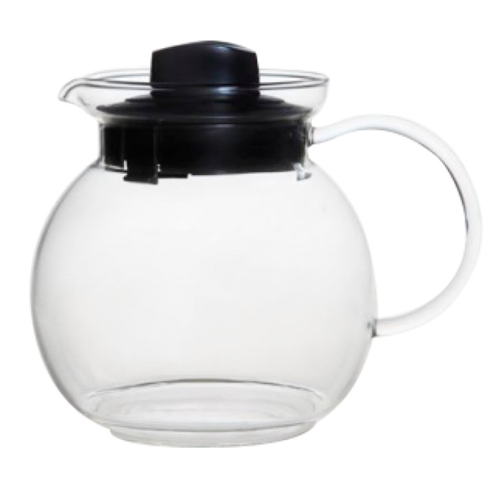 Cana ceai din sticla termorezistenta MAJA 1, 5l cu maner din sticla, pentru cuptor cu microunde