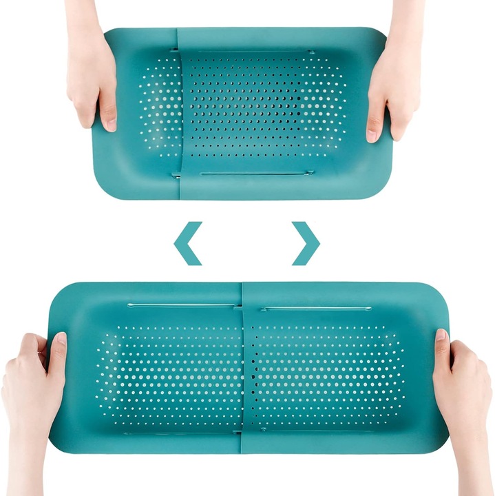 Strecuratoare extensibila pliabila, 14.2x19.5 inch, verde, 5L