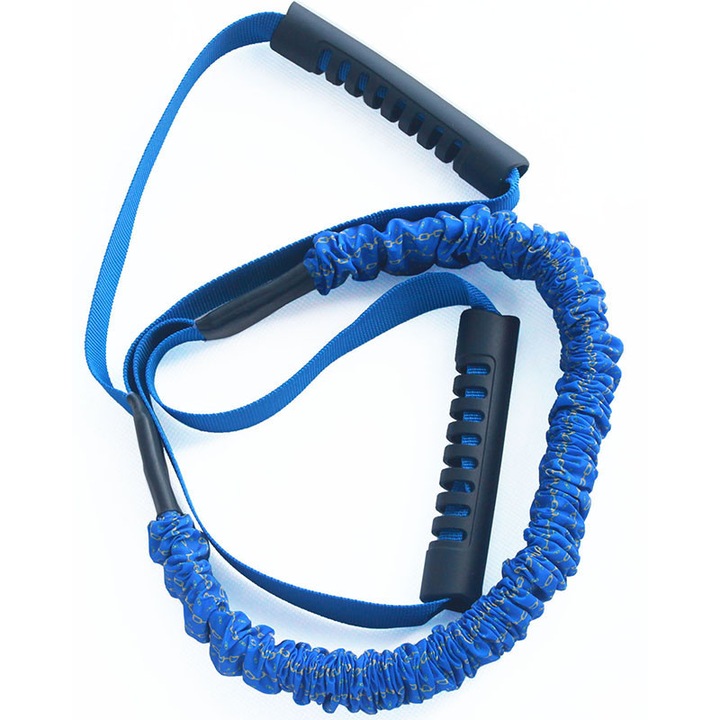 Ластична лента за тренировка, гимнастика за възстановяване, домашни/медицински тренировки, съпротивление 4-9кг, Син, 80см