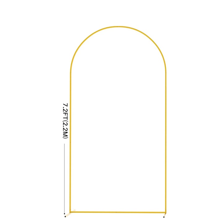 Állítható, strapabíró fém esküvői boltív, 1.2x2.2m