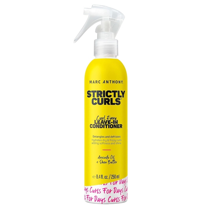 Balsam de Par, Marc Anthony, Strictly Curls, Leave-In Conditioner, Defineste, Hidrateaza si Controleaza Buclele Rebele, cu Unt de Shea si Ulei de Avocado, fara Clatire, 250ml