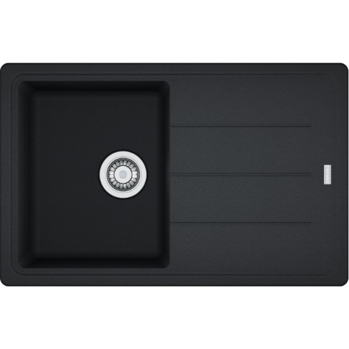 Pachet Franke, Chiuveta Incorporabila reversibila BFG 611-78, 780x500 mm+Baterie Pola 1.0 Negru