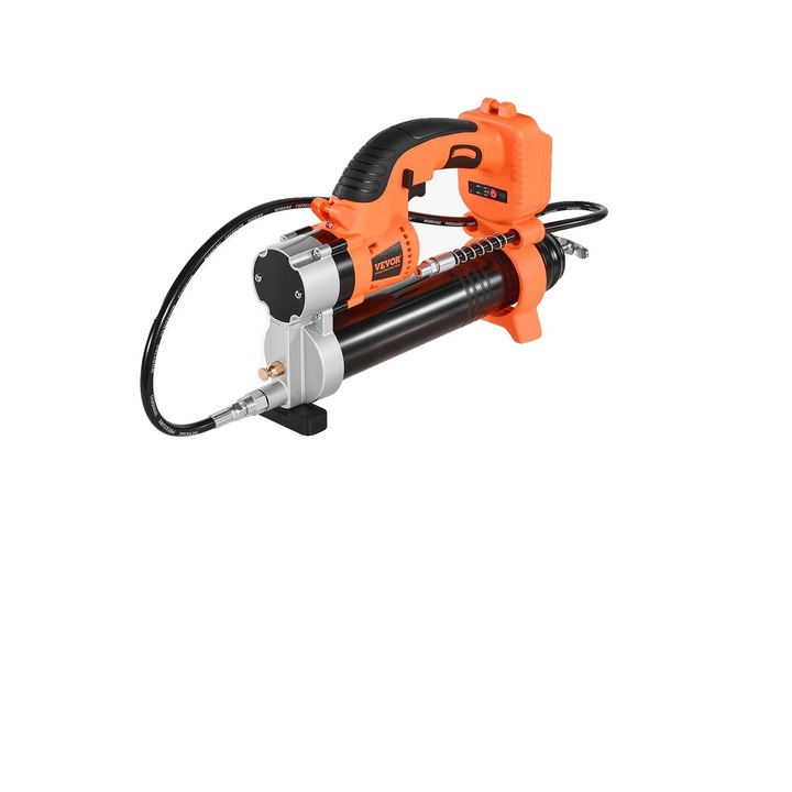 Електрически пистолет за мазнини VEVOR, безжичен, 8000 PSI, твърд и гъвкав маркуч, вместимост на пълнителя 14 oz